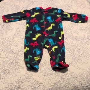Garanimals Black Dinosaur Print Kids Footie